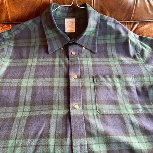 Brooks Brothers Men’s Flannel Shirt, Regent Fit, XL